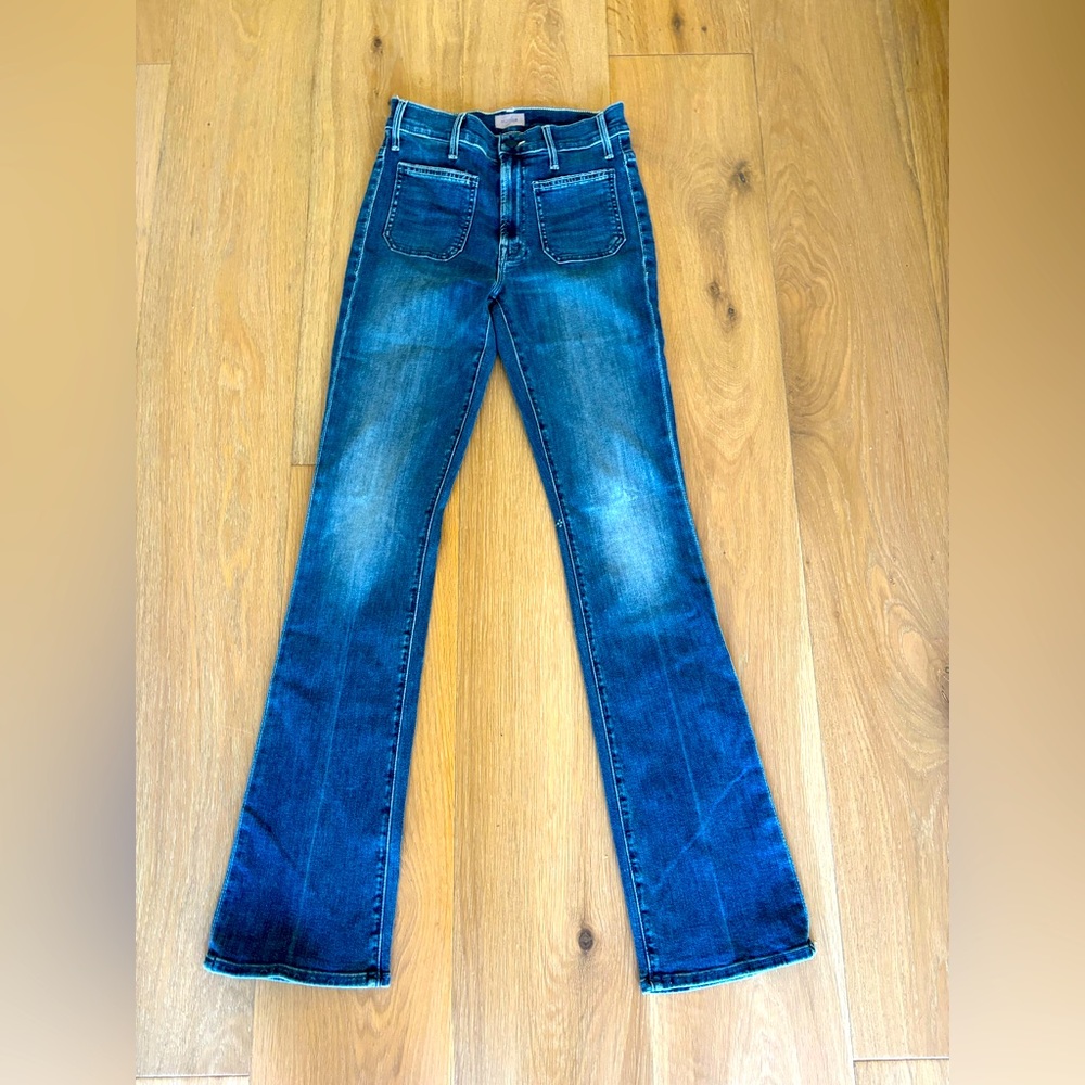 MOTHER Blue Flare & Wide Leg Jeans